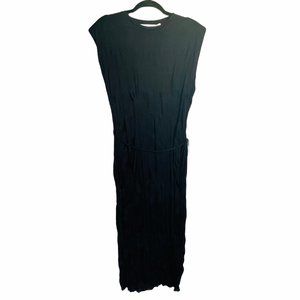 Bishop & Young Black Pleated Sleeveless Dress NWT Small